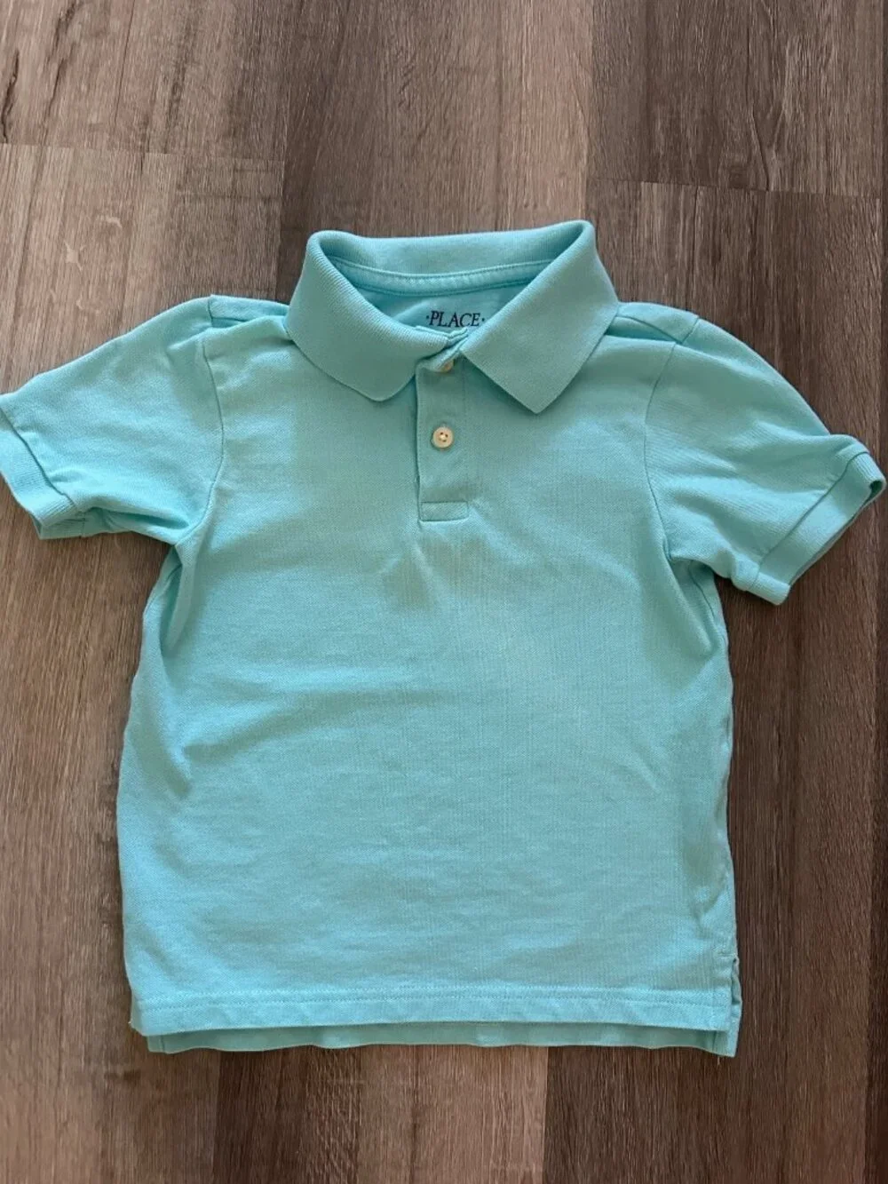 Childrens Place Light Teal Green polo size S 5/6